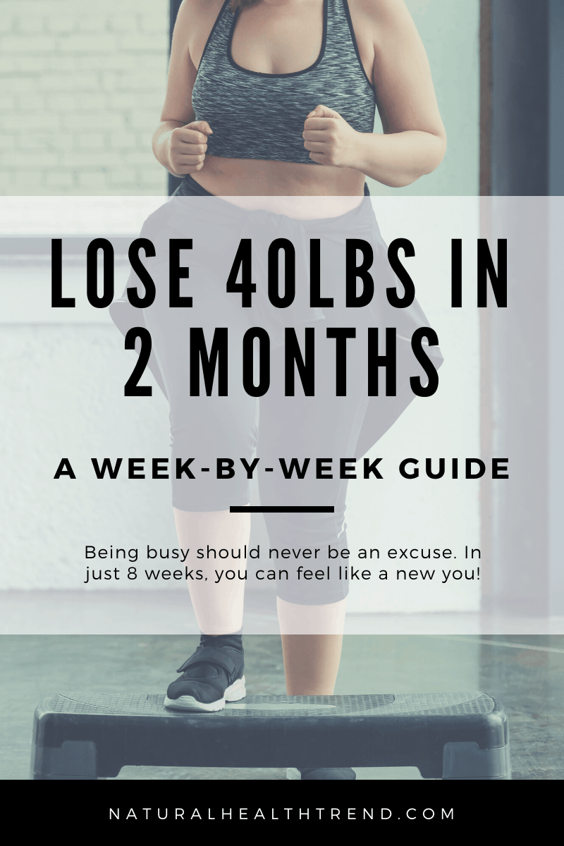 How to lose 40lbs in 2 months - a week-by-week guide